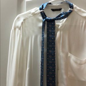 Massimo dutti crepe shirt